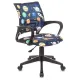 Кресло детское Бюрократ BUROKIDS 1 черный космонавт крестов. пластик главное фото в маленьком размере