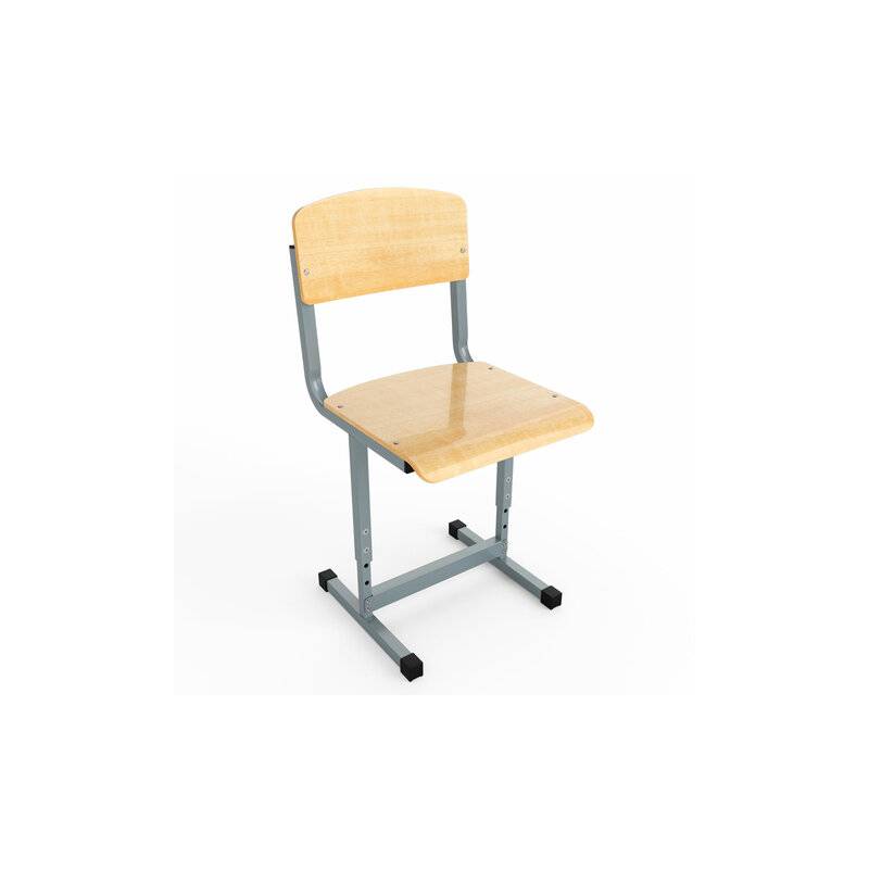 Стул ученический регулируемый ШМ.С35.С, 340х340х670-750 мм, рост 3-5, серый каркас, фанера главное фото
