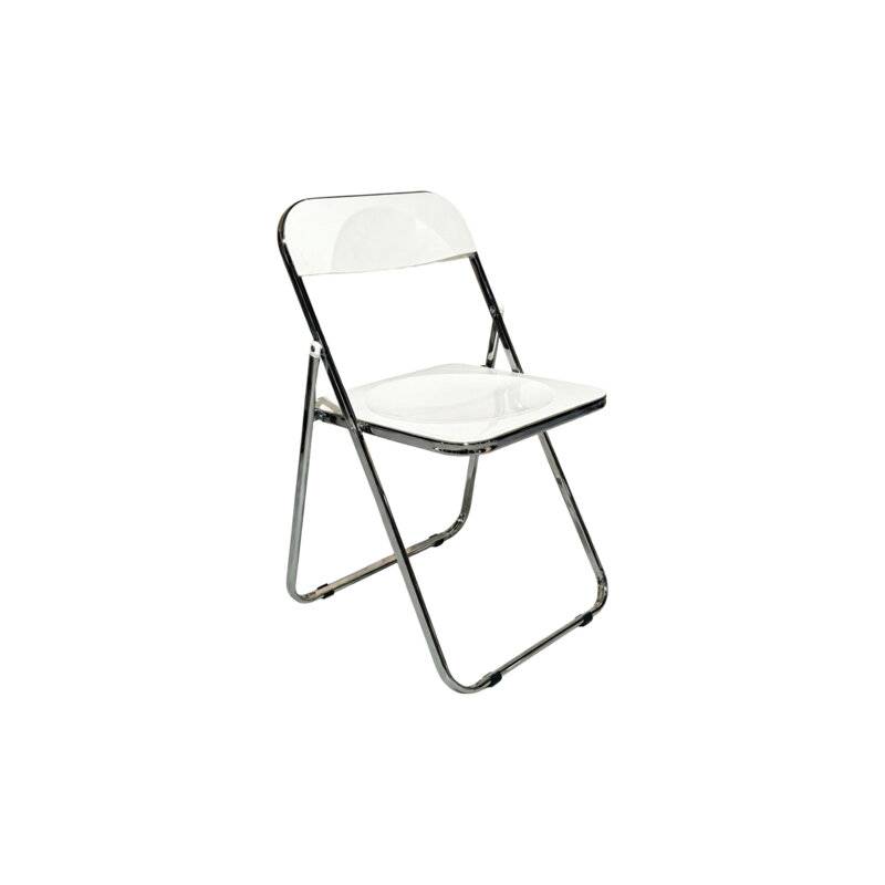 Стул складной глянцевый белый  "Style CF-015", хромированный каркас, пластик, 533249 главное фото