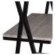 Стол на металлокаркасе BRABIX LOFT CD-004, 1200х535х1110 мм, 3 полки, цвет дуб антик, 641219. Фото товара с разных ракурсов.