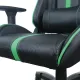 Игровое кресло  "GT Carbon GM-120", две подушки, экокожа, черное/зеленое, 531929. Фото товара с разных ракурсов.